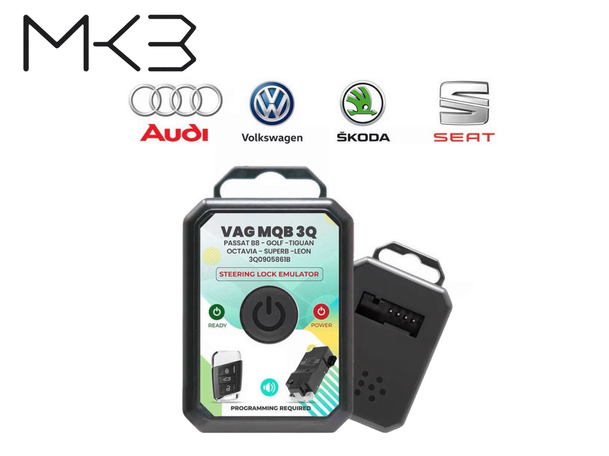 MK3 - 15-20 VAG MQB Volkswagen Audi Steering Lock Emulator Simulator PN: 3Q0905861B