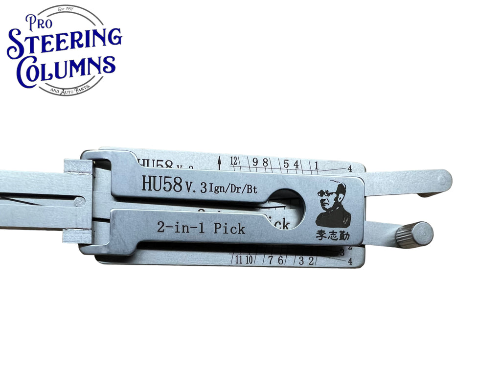 Original Lishi 2 in 1 HU58 BMW 12-Cut 4 Track Twin Lifter Pick & Decoder Genuine New