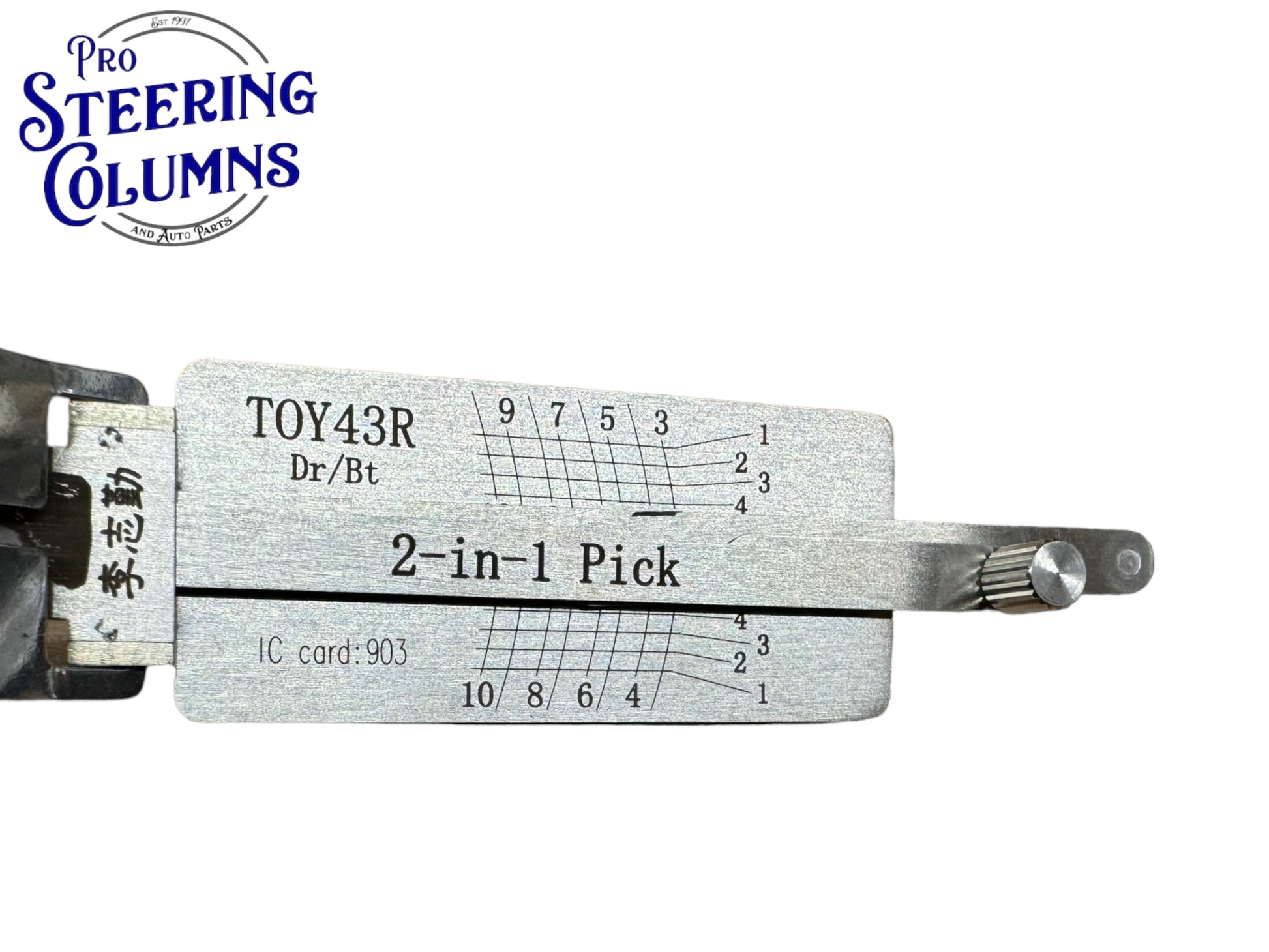Original Lishi 2 in 1 TOY43R Door & Trunk 10-Cut Chevy GMC Subaru Pick & Decoder Genuine New