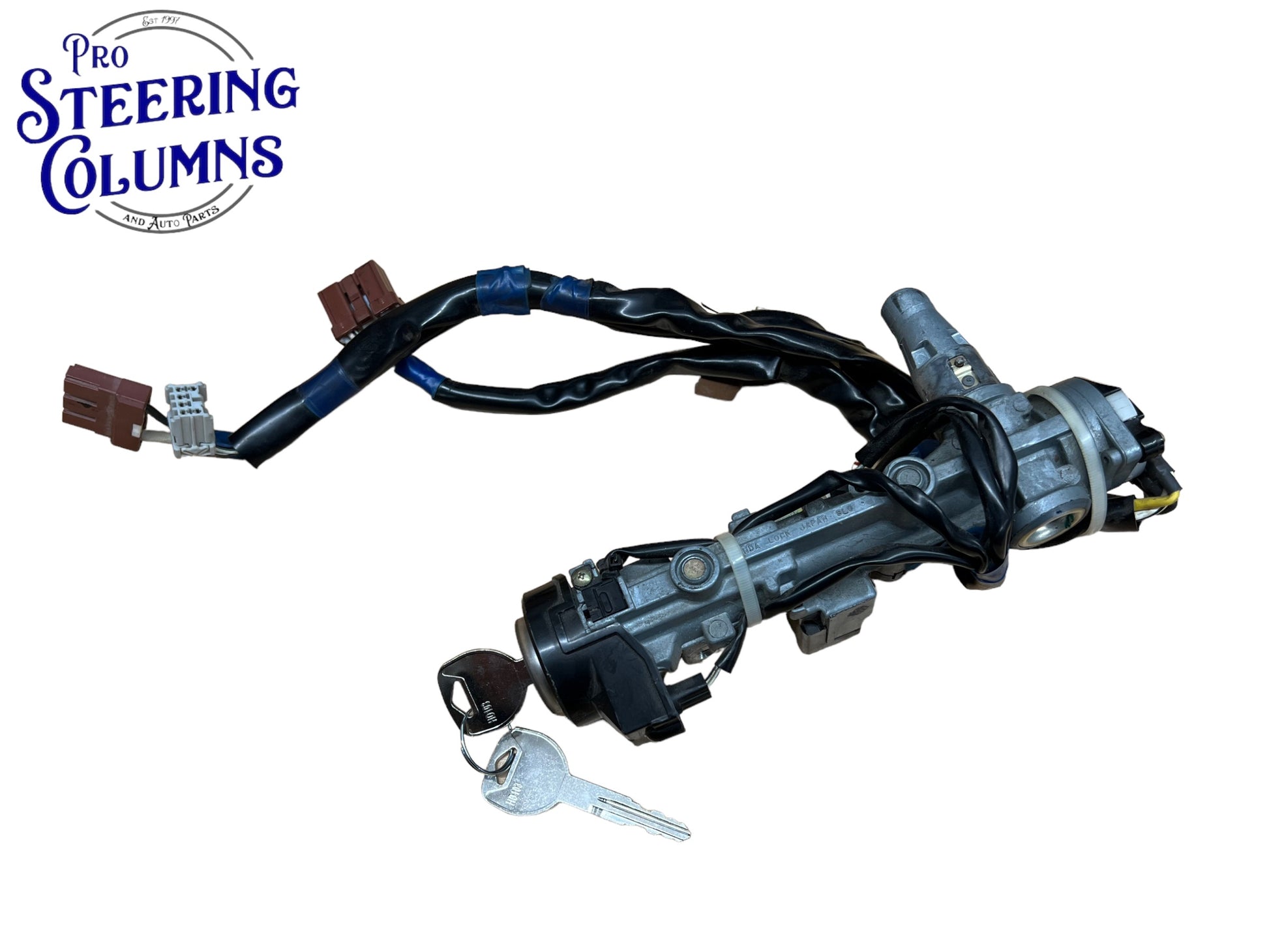 1997-2001 Honda CRV Ignition Lock Cylinder Assembly 2 Keys Used OEM