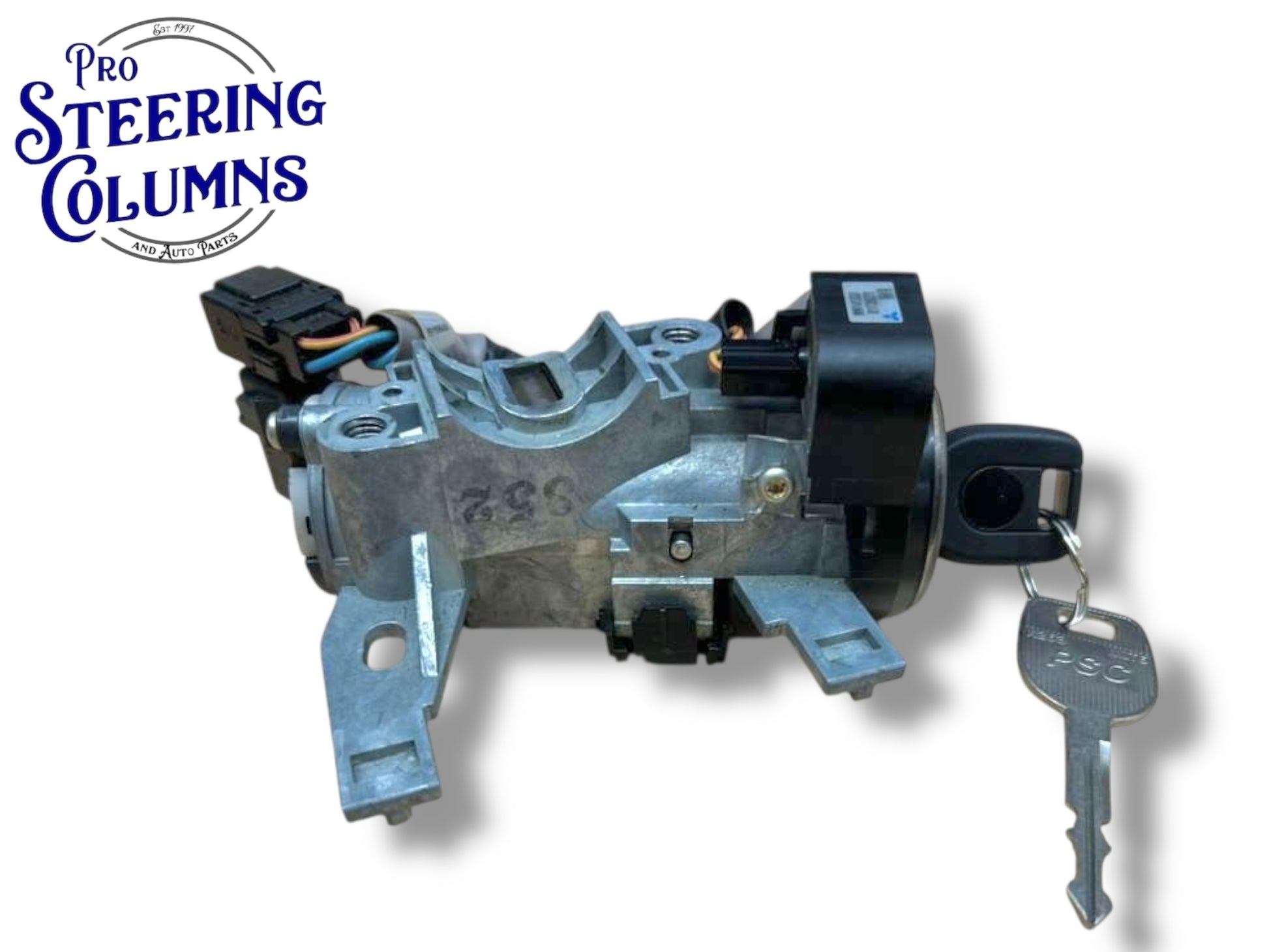 04-06 Mitsubishi Ignition Lock Cylinder Assembly With Key Shell Used OEM 6370A113