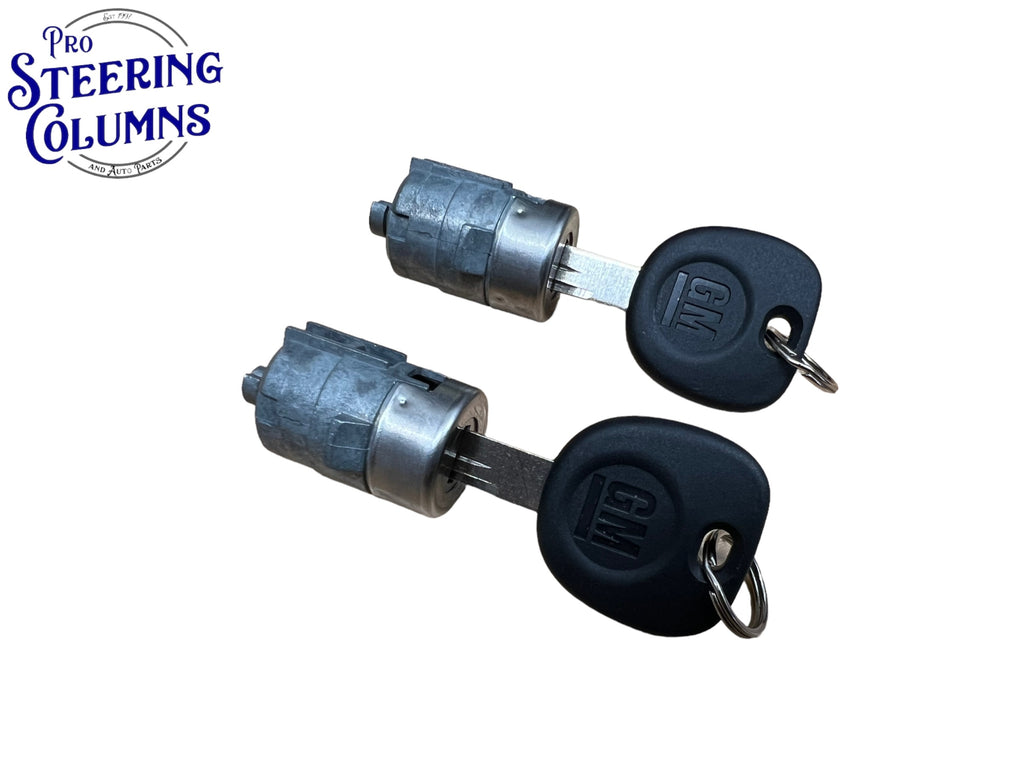 1999-2000 Silverado Tahoe 1997-2004 Corvette Door Lock Cylinder Set 2 Keys New OEM