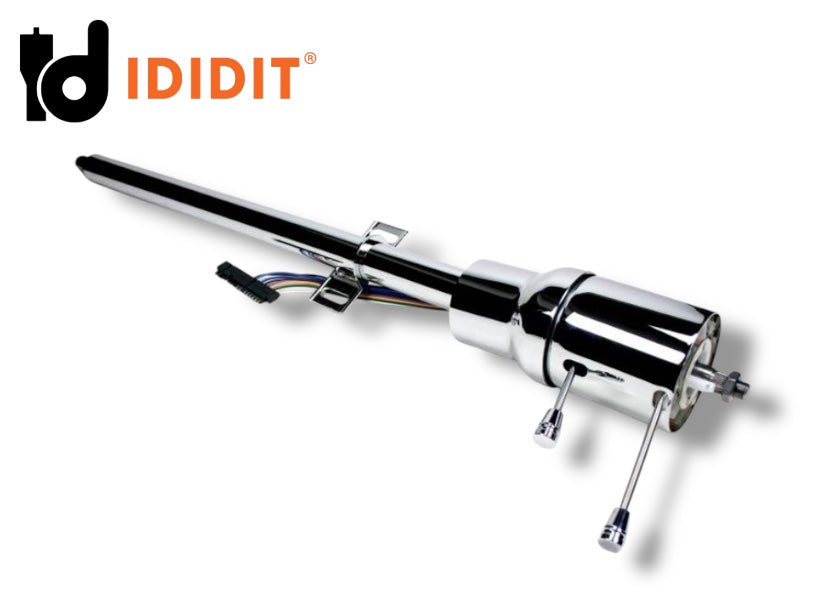 1968 Chevrolet Corvette Ididit Retrofit Floor Shift Steering Column Chrome - 1120700020