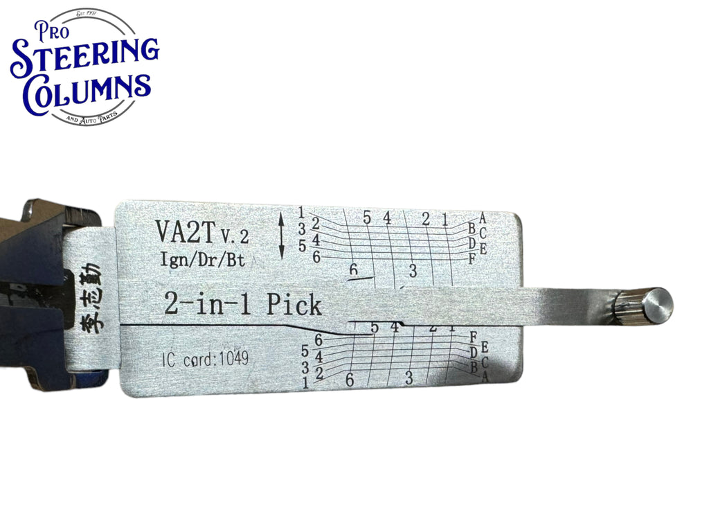 Original 2 in 1 Lishi VA2T Citroen Renault Peugeot Pick & Decoder New