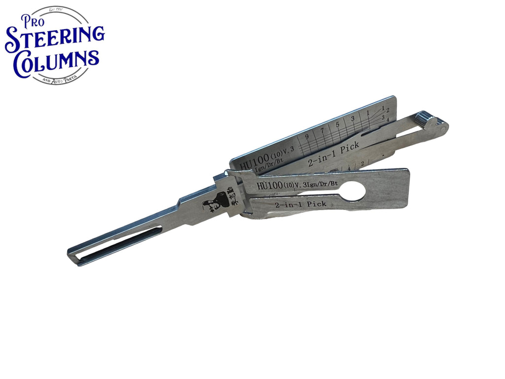 Original Lishi 2 in 1 HU100 GM 10-Cut Pick & Decoder Genuine New