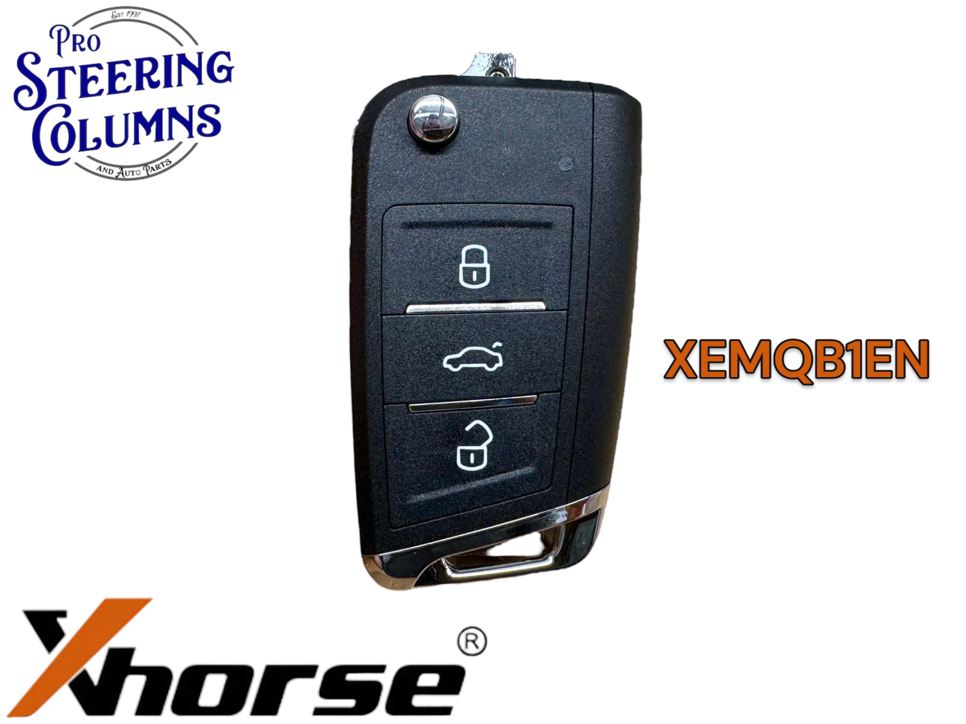 Xhorse Universal Flip Key Super Remote MQB Style 3 Button New XEMQB1EN