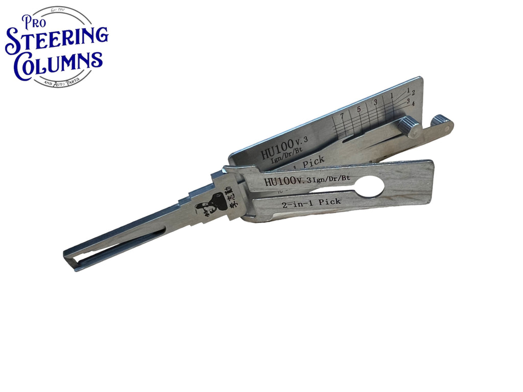 Original Lishi 2 in 1 HU100 GM 8 Cut Pick & Decoder Genuine New