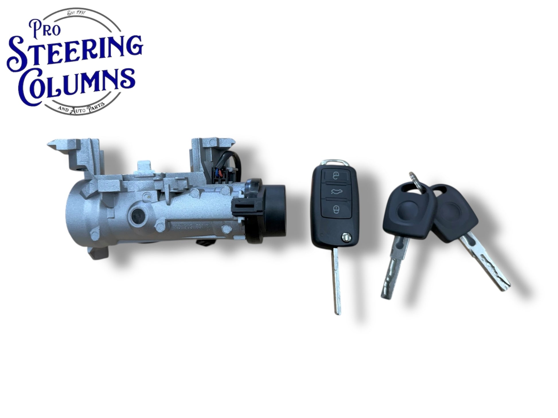 05-13 Audi VW Ignition Lock Assembly With Key Shells PN: 1K0905841