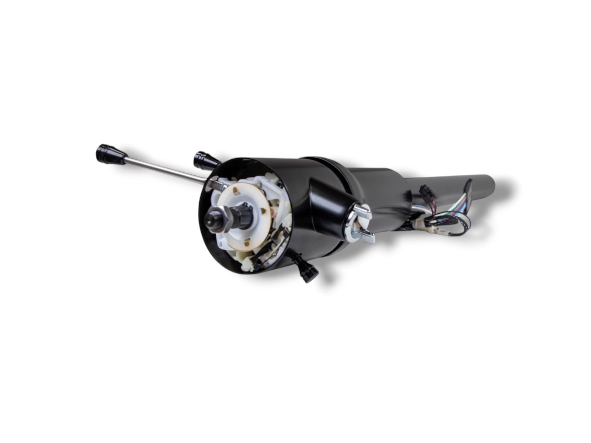 Ididit - 69-72 Chevelle El Camino GTO Tilt Floor Shift Steering Column Black - 1520690051