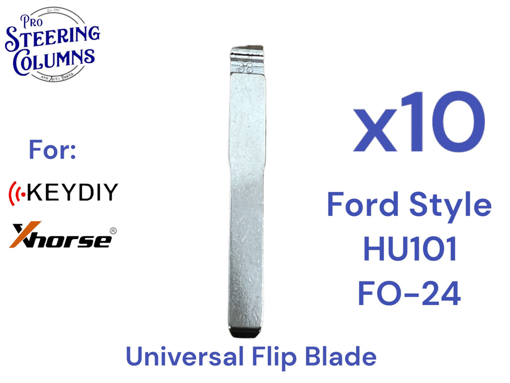 10x Xhorse Keydiy Universal Flip Key Remote Key Blades Ford HU101 FO-24
