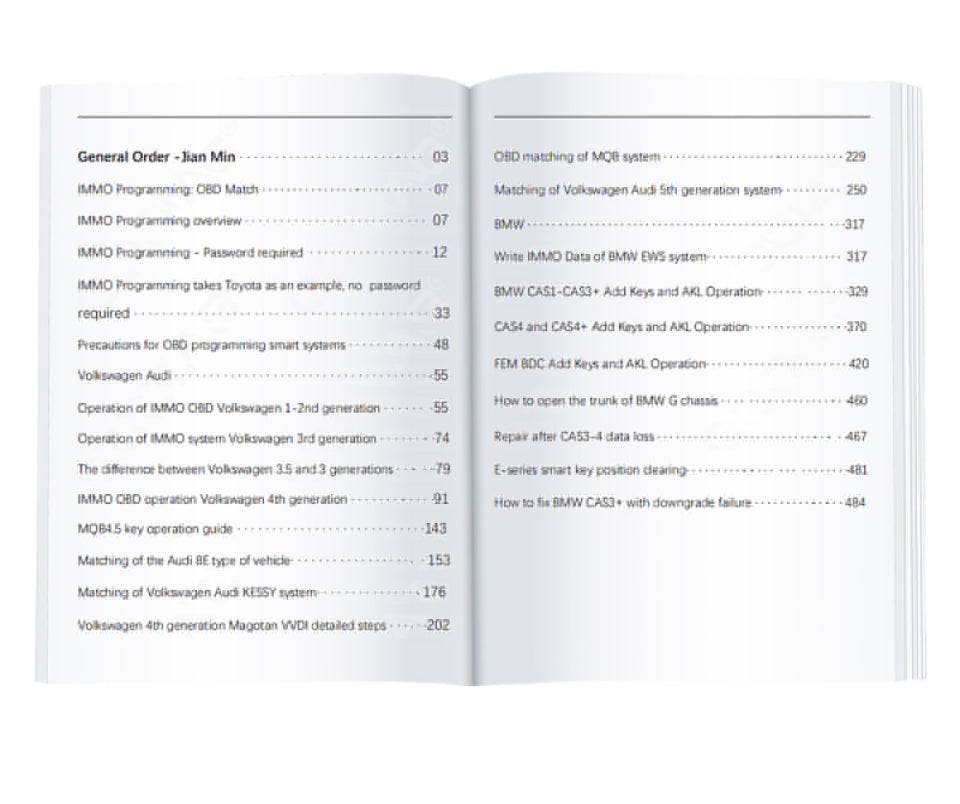 Godiag - Key Tool Plus Practical Instruction 1 & 2 Two Books for Locksmith and Vehicle Maintenance Engineer