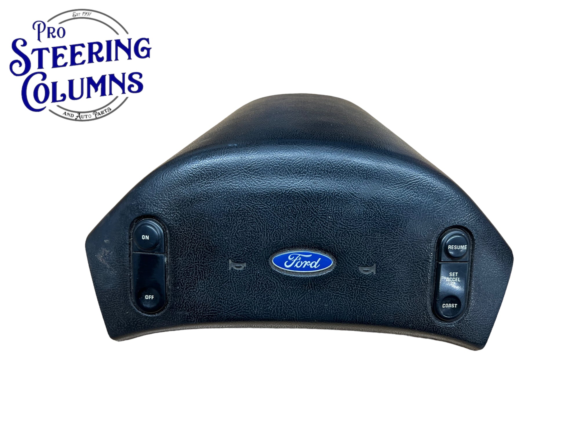 1992-1997 Ford F-250 F-350 Steering Wheel Horn Pad With Cruise Control Used OEM