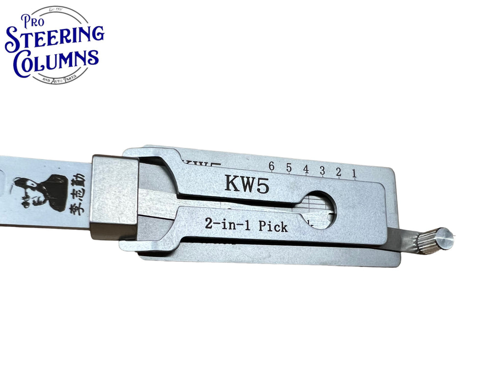 Original Lishi 2 in 1 KW5 Kwikset 6-Pin Pick & Decoder Anti Glare Genu