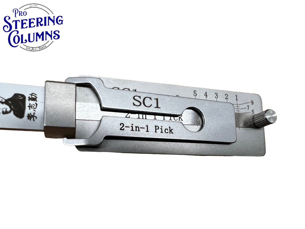 Original Lishi 2 in 1 SC1 Schlage 5-Pin Pick & Decoder Anti Glare Genuine New