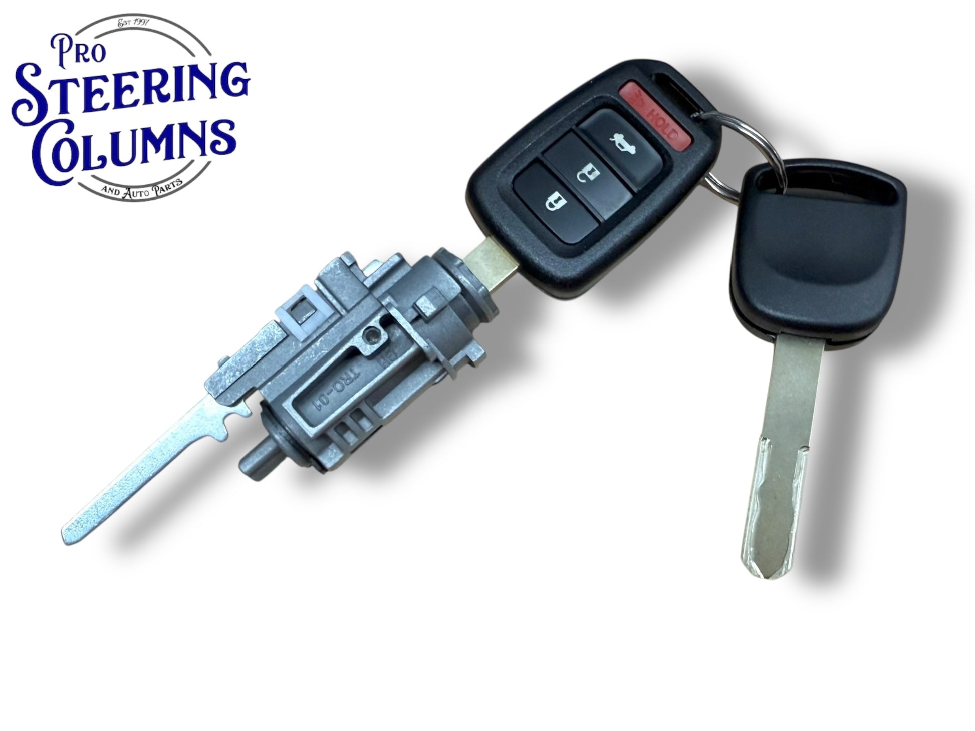 13-17 Accord 14-21 Civic Ignition Lock Cylinder With 2 Keys Shells