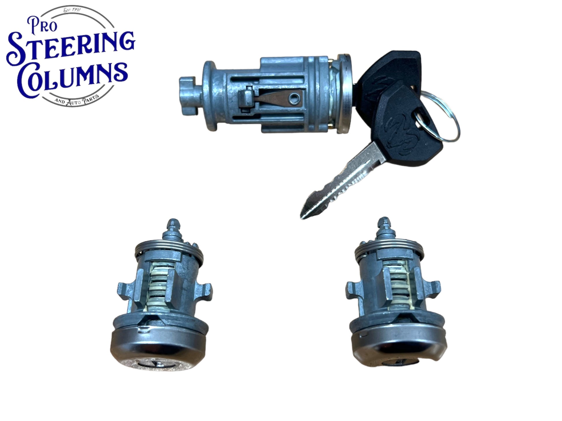 01-03 Dodge Dakota Durango Ignition & Door Lock Cylinder Set 2 Keys New