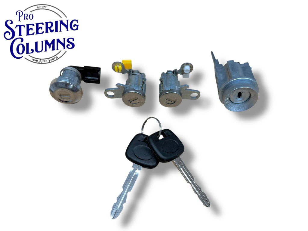 1995-2004 Toyota Tacoma Ignition Door & Fuel Lock Cylinder Set (Keyed Alike)