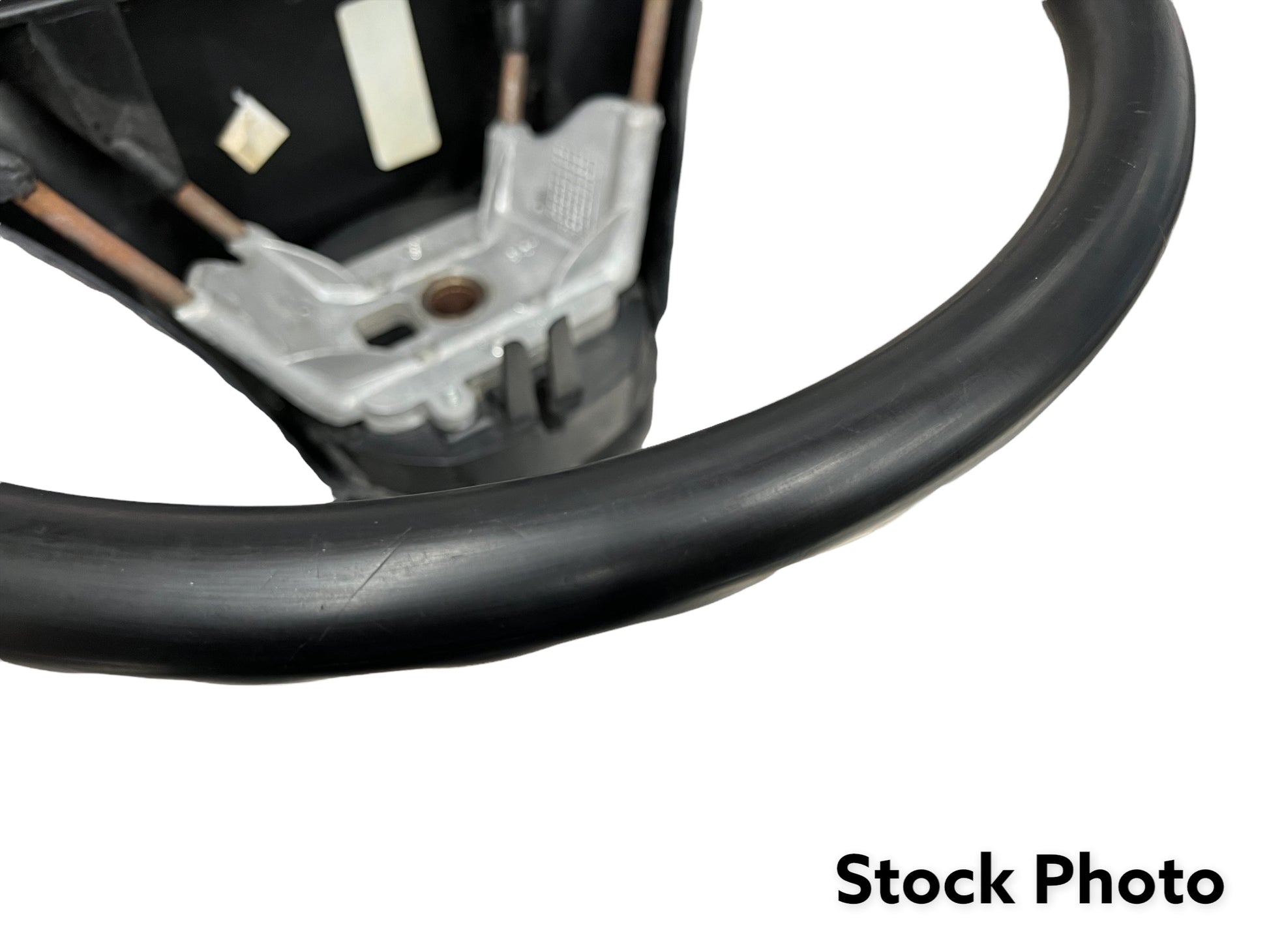 1992-1997 F-150 F-250 F-350 Bronco Steering Wheel Black Rubber Used OEM