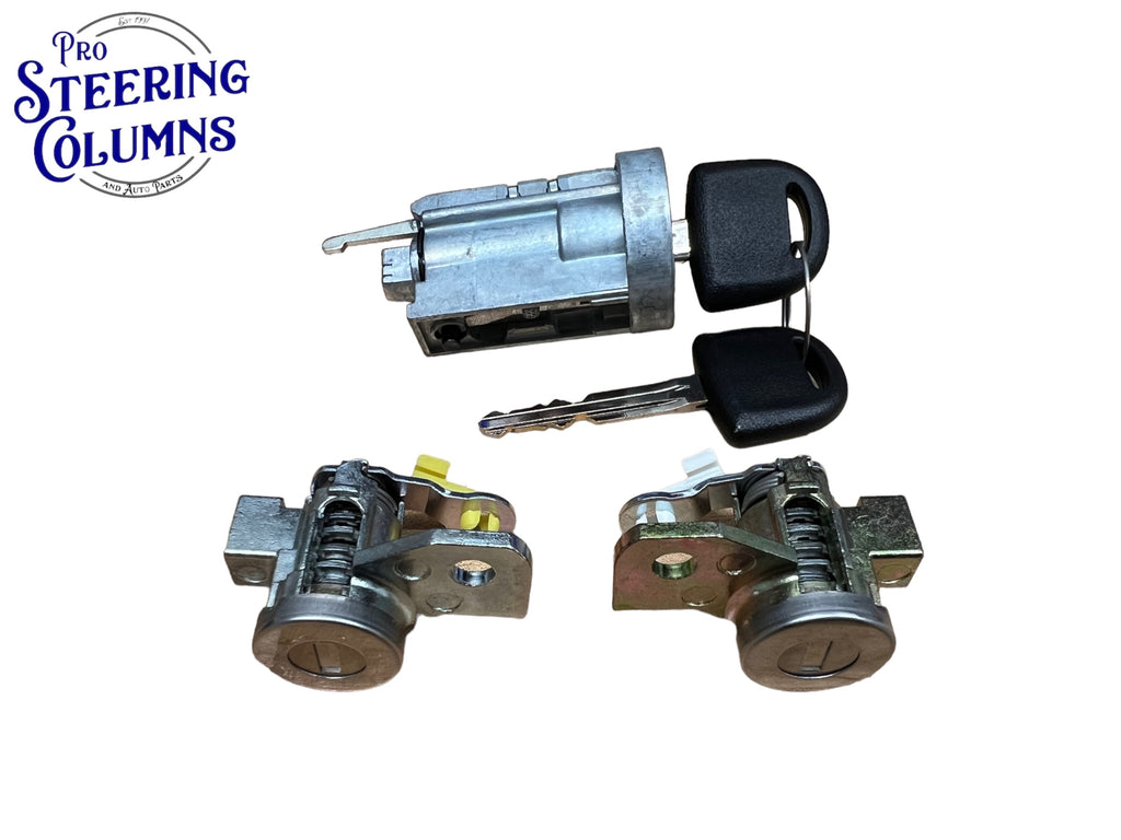 04-12 GM Colorado Canyon Ignition & Door Lock Cylinder Set 2 Keys Matched New