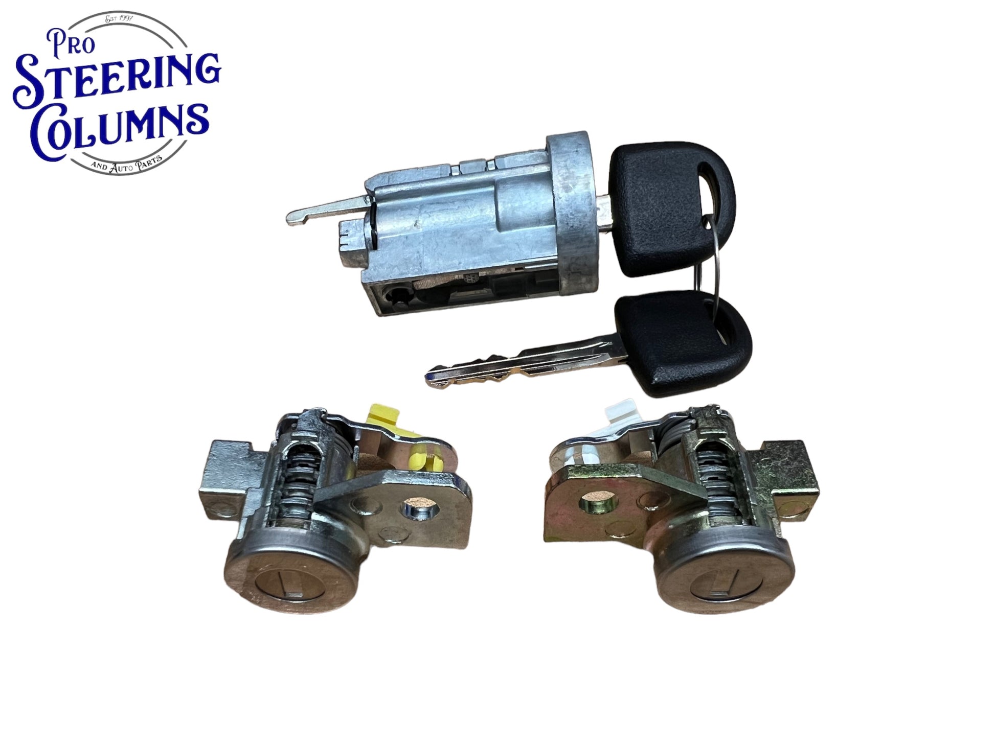 04-12 GM Colorado Canyon Ignition & Door Lock Cylinder Set 2 Keys Matched New