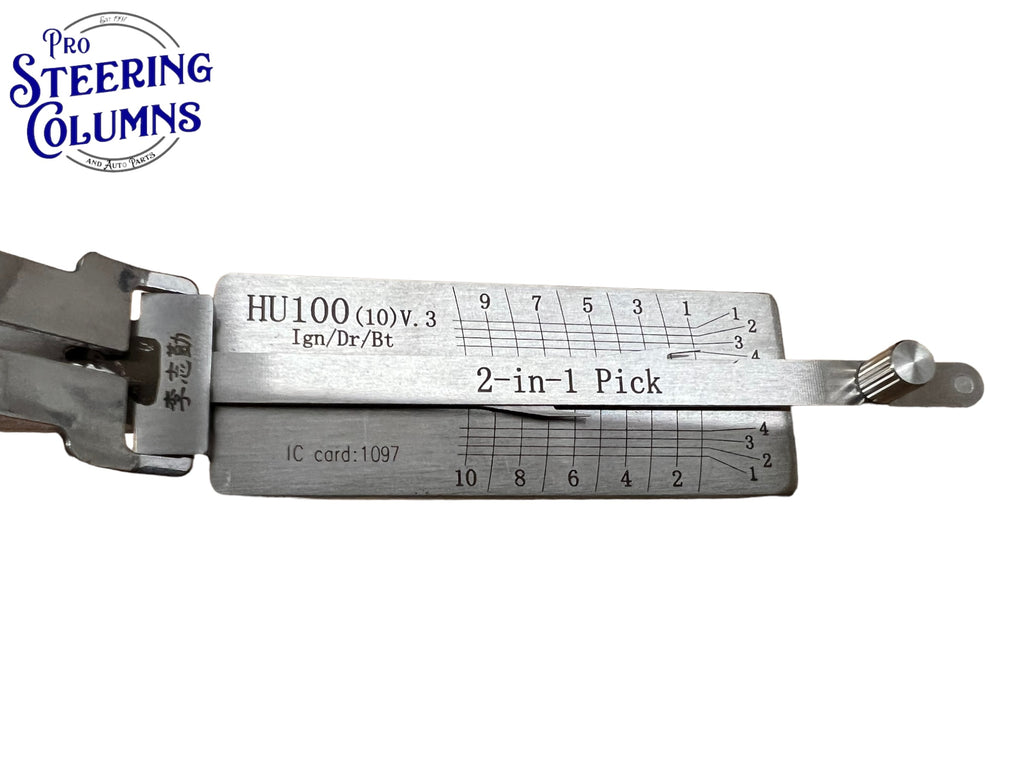Original Lishi 2 in 1 HU100 GM 10-Cut Pick & Decoder Genuine New