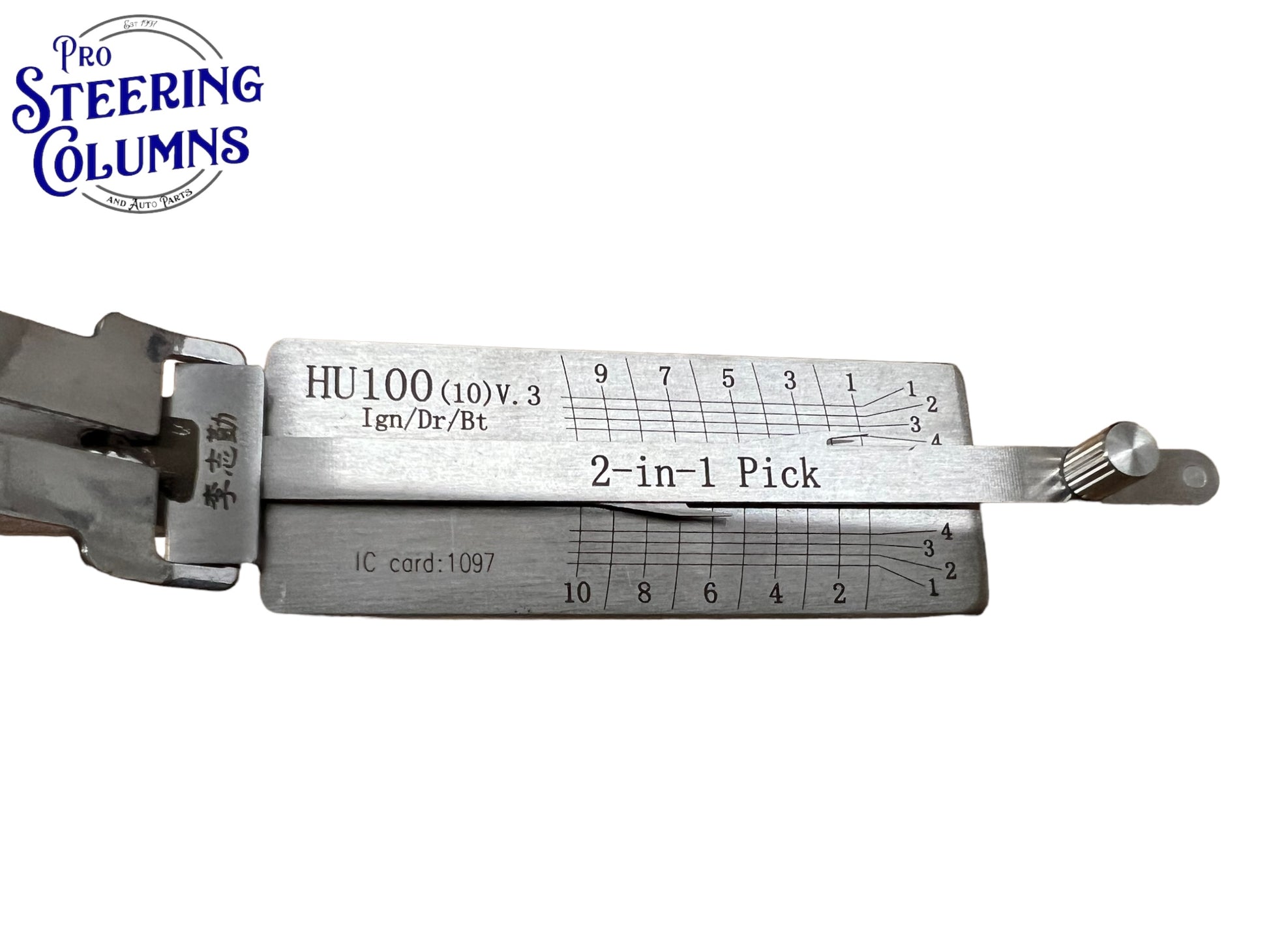 Original Lishi 2 in 1 HU100 GM 10-Cut Pick & Decoder Genuine New