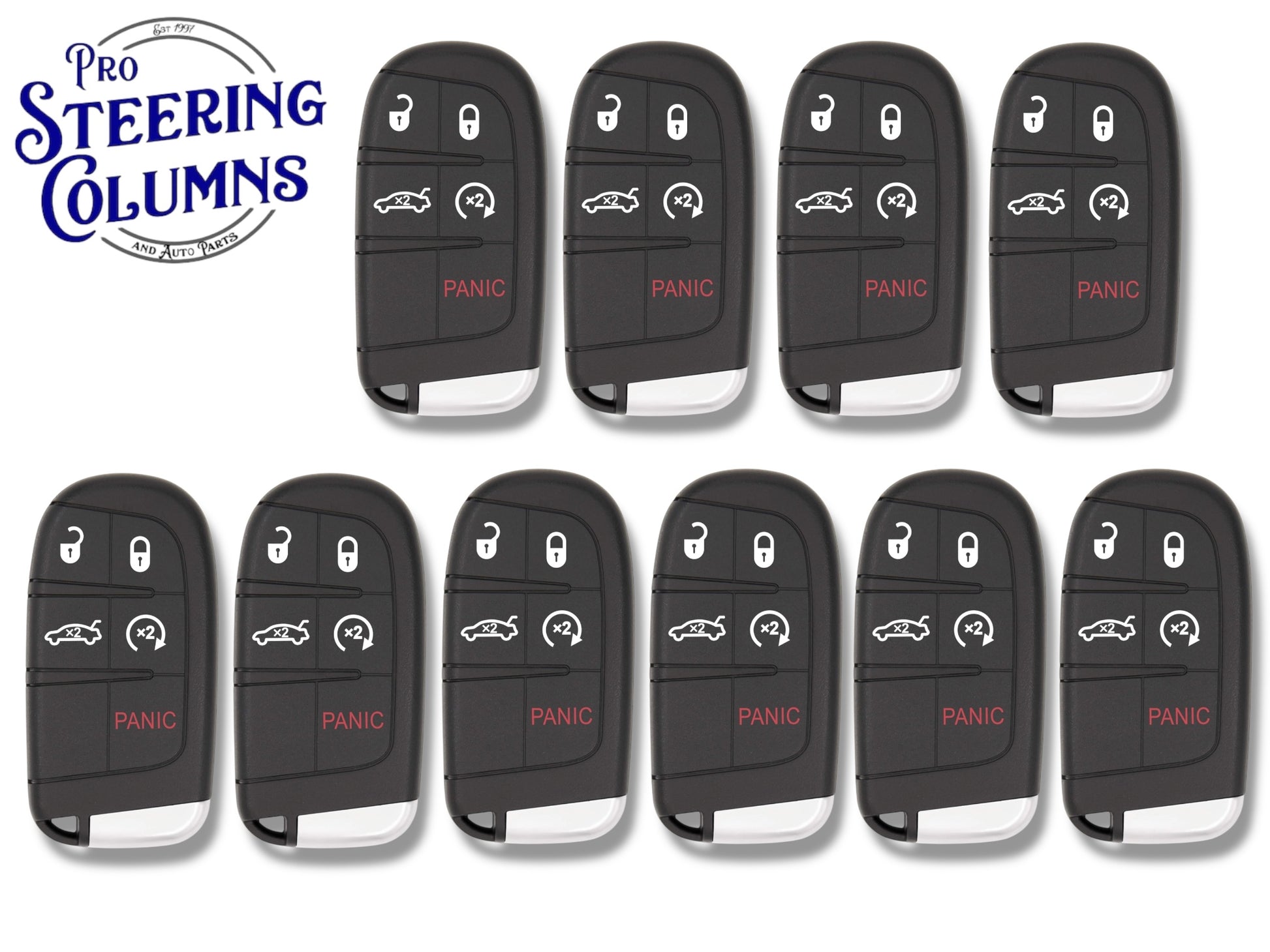 10 x 11-20 Chrysler Dodge Smart Key 5-Button M3N-40821302 (Aftermarket) ( Pack Of 10)