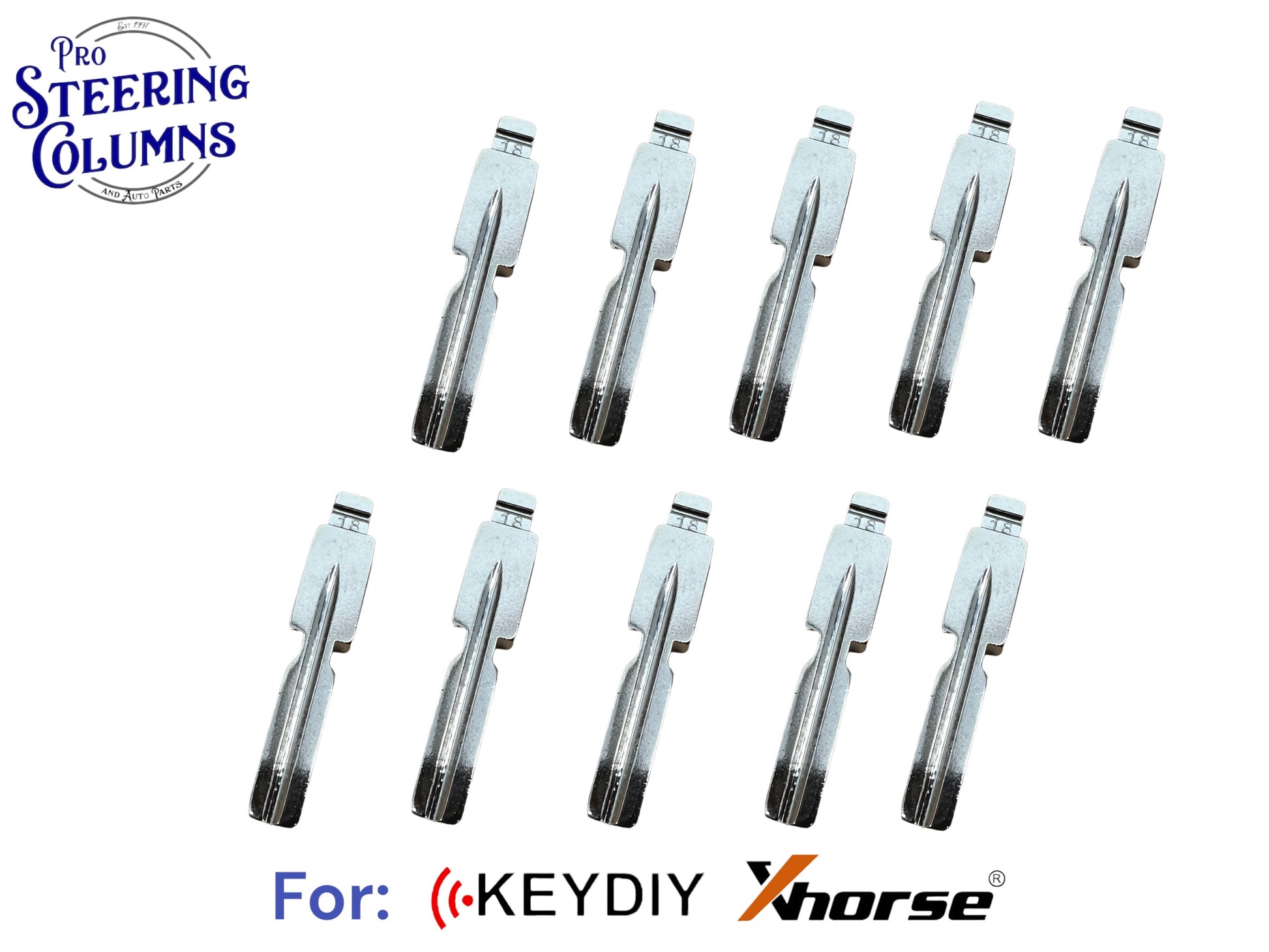 10x Xhorse Keydiy Universal Flip Key Remote Key Blades BMW HU58