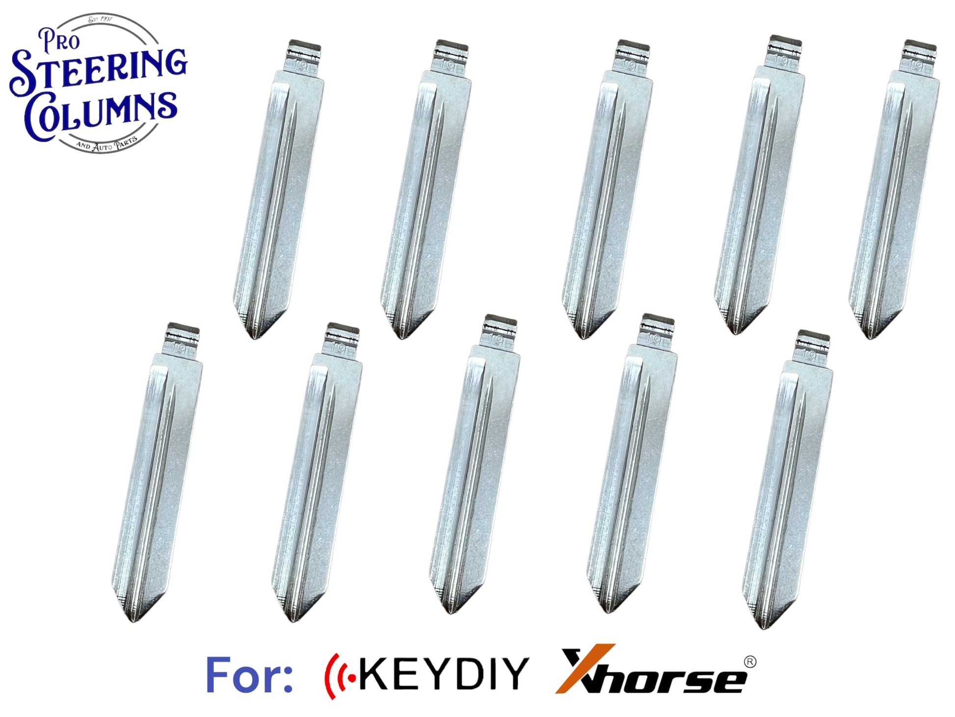 10x Xhorse Keydiy Universal Flip Key Remote Key Blades Ford H75 FO38