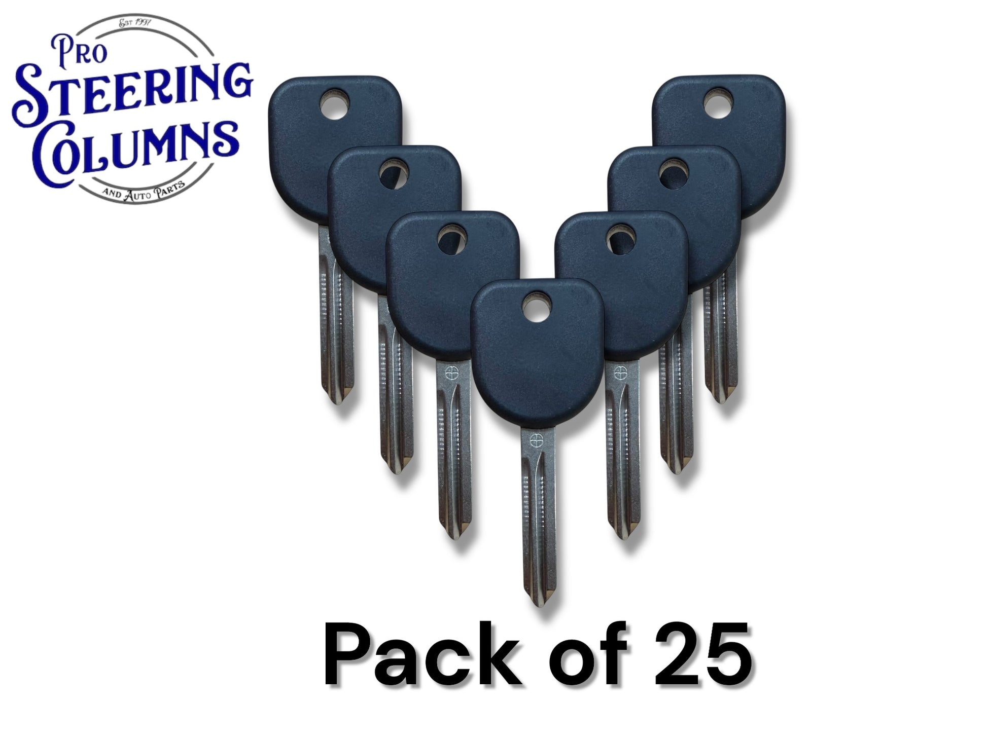 B111 / B111PT GM Transponder Key Without Shoulder (Chip 46 Circle+)(Aftermarket) (25 Pack)