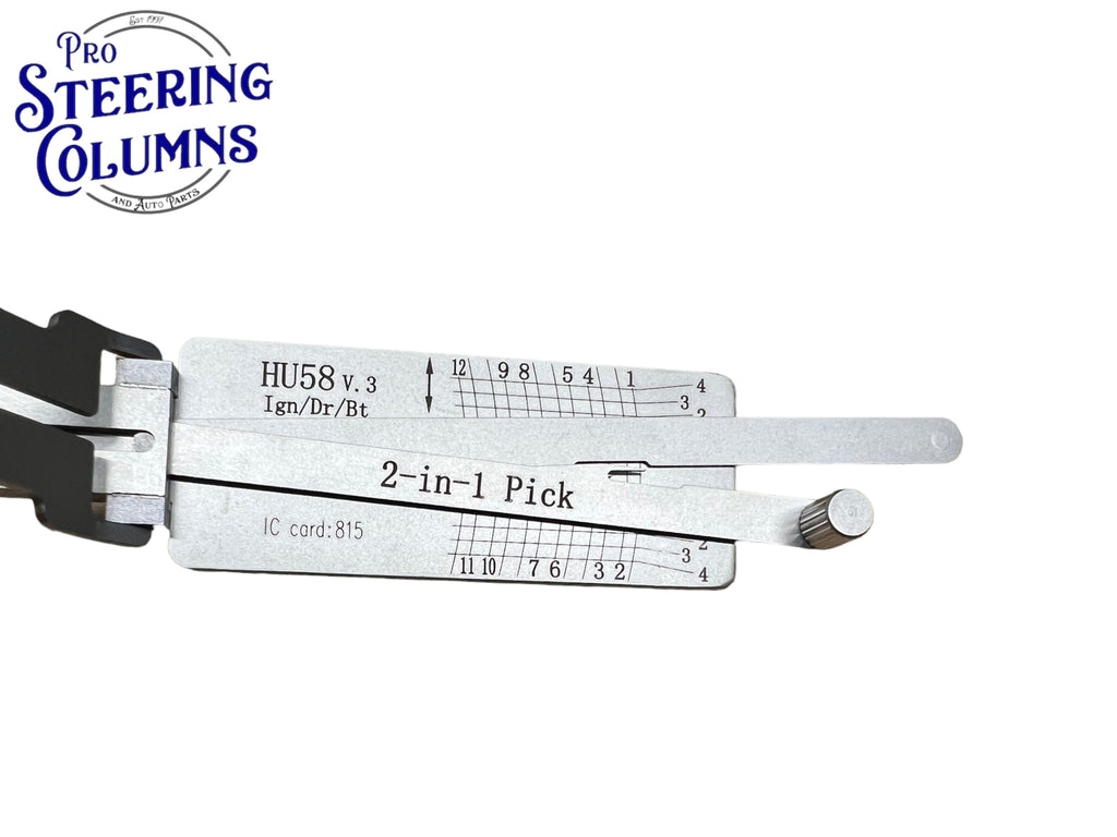 Original Lishi 2 in 1 HU58 BMW 12-Cut 4 Track Twin Lifter Pick & Decoder Genuine New