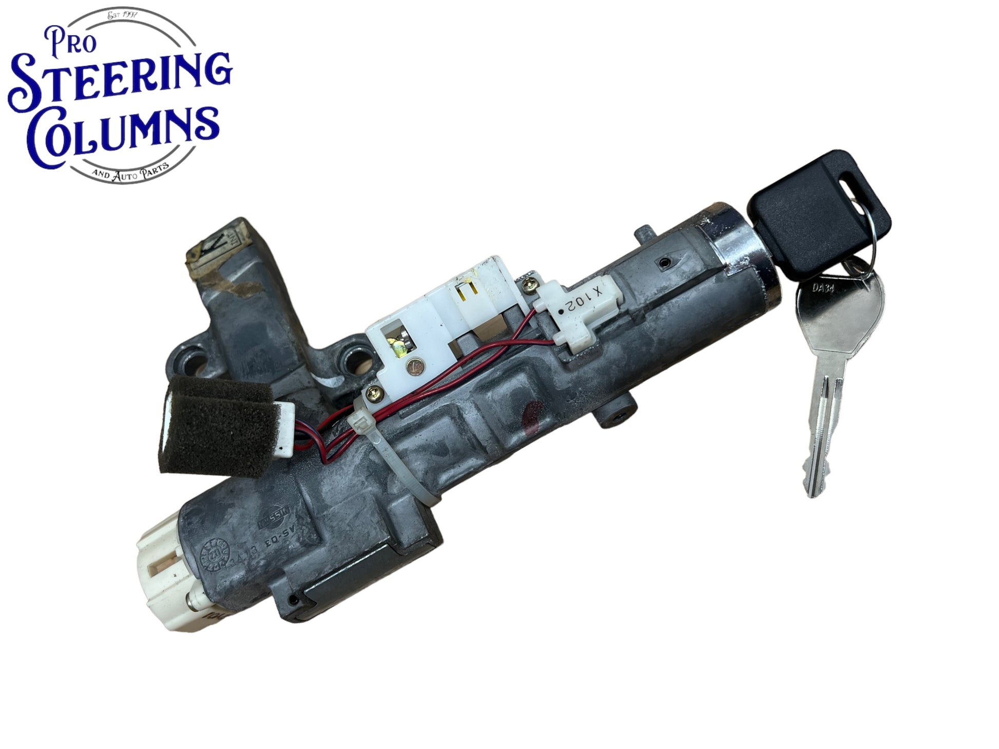 2002-2006 Altima Ignition Lock Cylinder Assembly With 2 Keys Used OEM