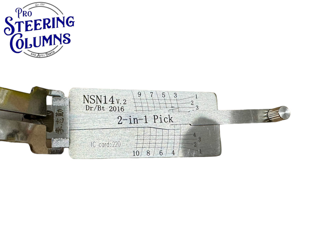 Original Lishi 2 in 1 NSN14 Door & Trunk For Nissan Infiniti Pick & Decoder Genuine New