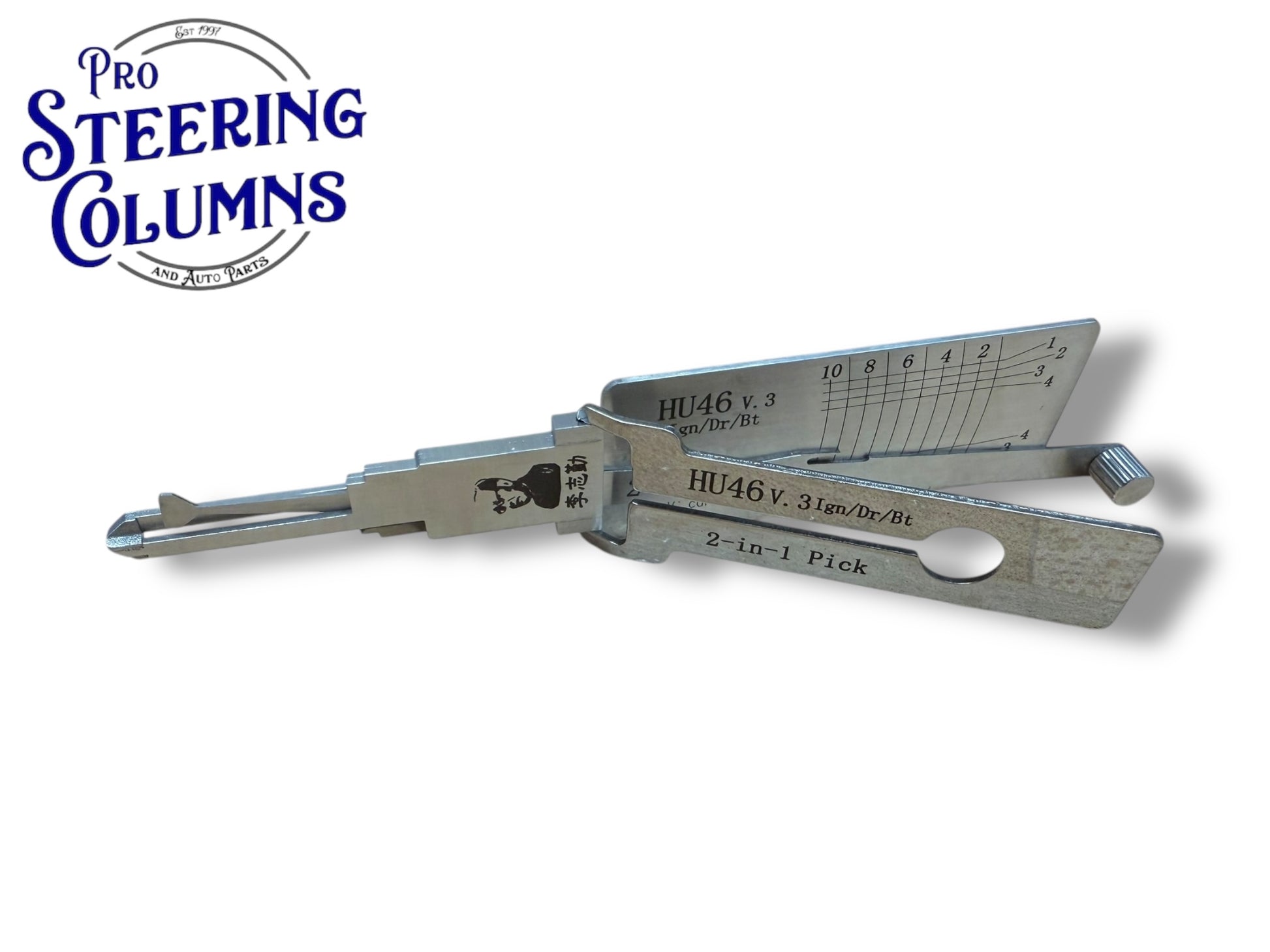 Original Lishi 2 in 1 HU46 GM 10-Cut Pick & Decoder Genuine New