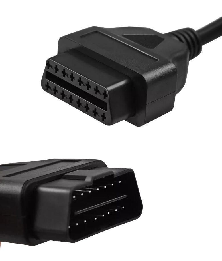 OBD2 16 Pin Diagnostic Cable Connector Male To Female Extension 5 Feet