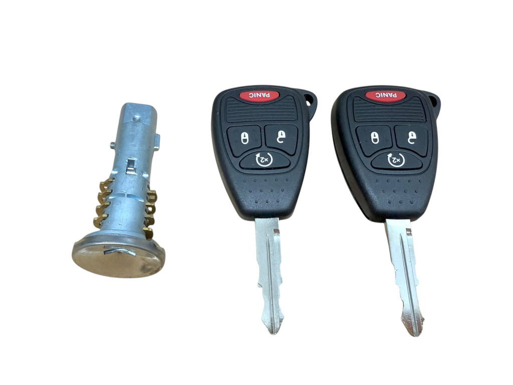 07-18 Jeep Compass Patriot Wrangler Ignition Lock Cylinder 2 Remote Keys 4-Button New 5179511AA