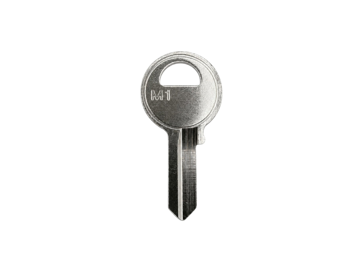 M1 / 1092 / Metal Key Blank for Master Padlocks Nickel Plated