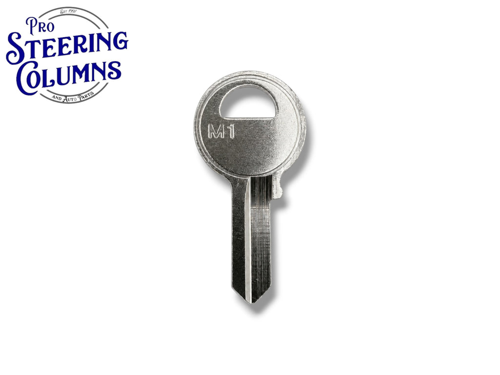 M1 / 1092 / Metal Key Blank for Master Padlocks Nickel Plated