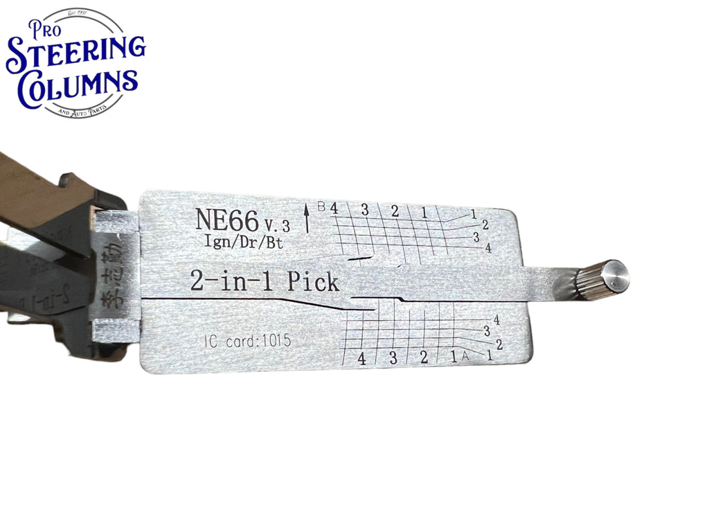 Original Lishi 2 in 1 NE66 Volvo 4 Track Pick & Decoder Genuine New