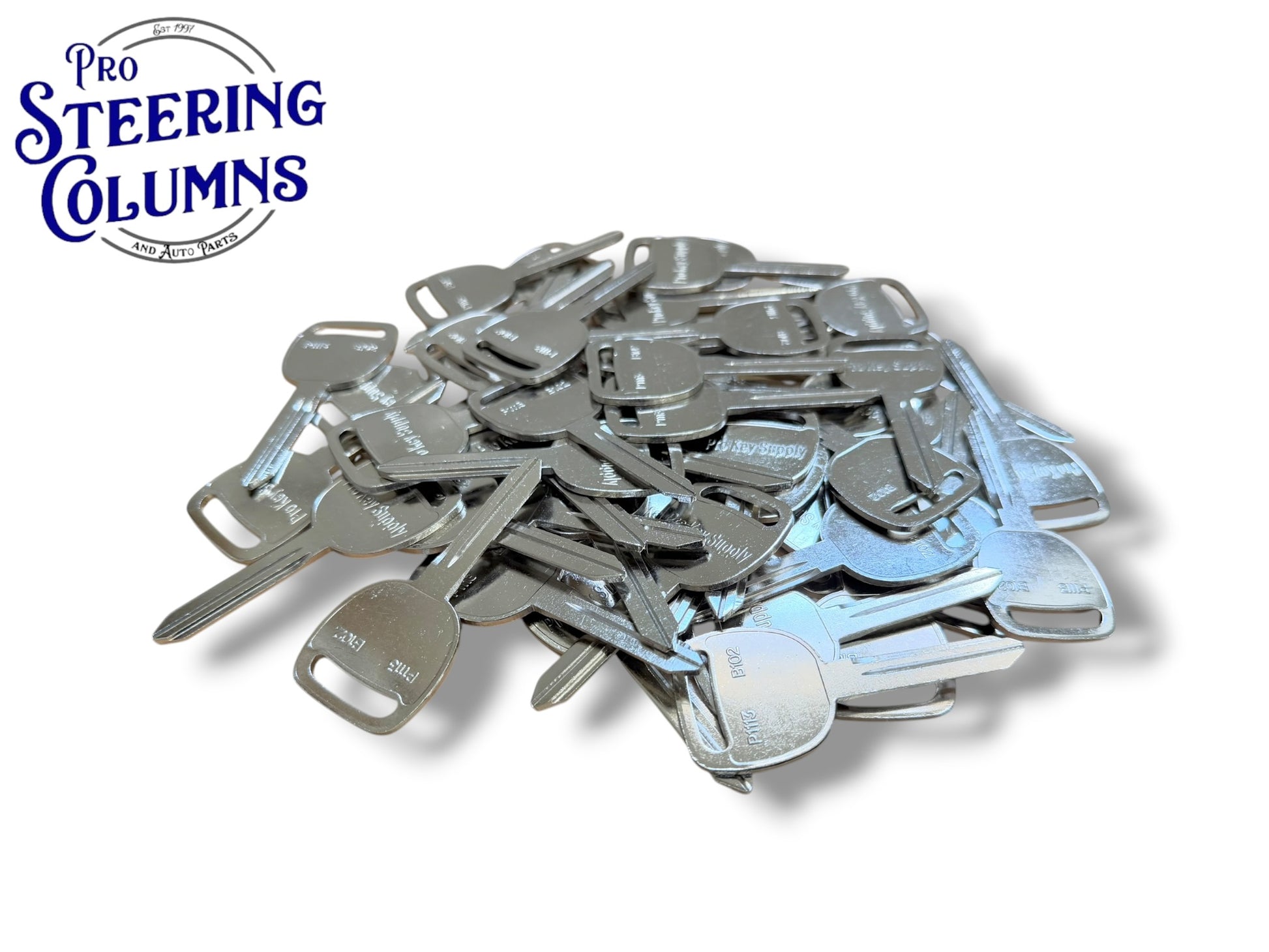 B102 / P1113 - Metal Key Blank for GM (100 Pack) (Aftermarket)