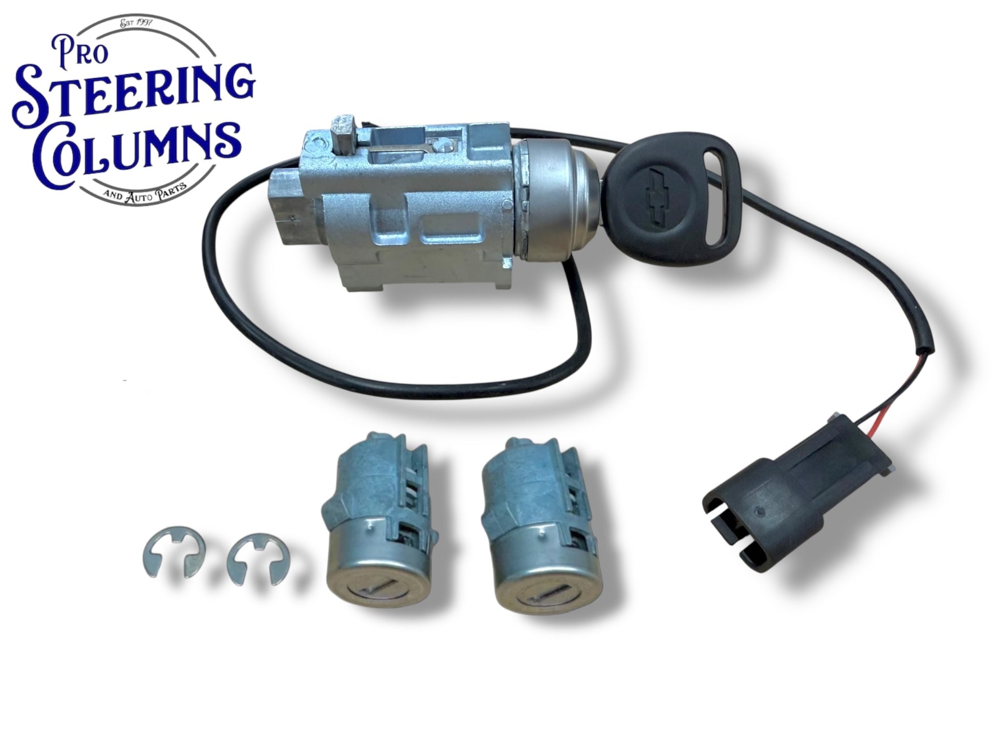 1997-2004 Chevrolet Corvette Ignition & Door Lock Cylinder Set PN: 12458190 (Aftermarket)