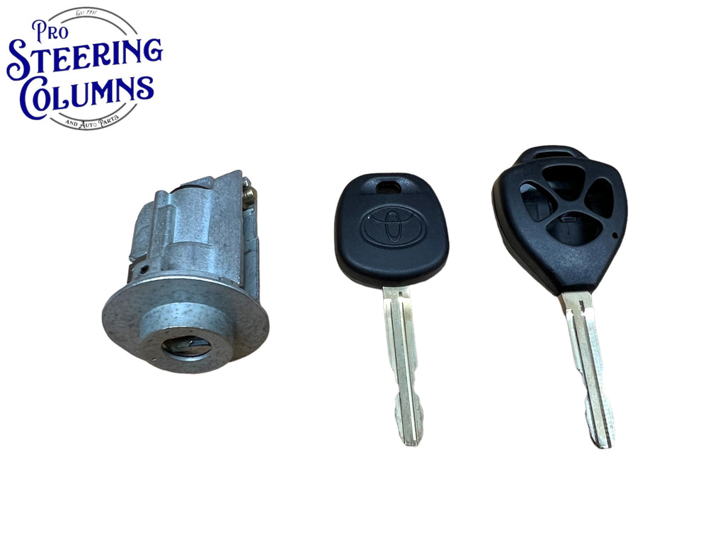 2007-2011 Camry 2009-2013 Corolla Ignition Lock Cylinder With 2 Key Shells New