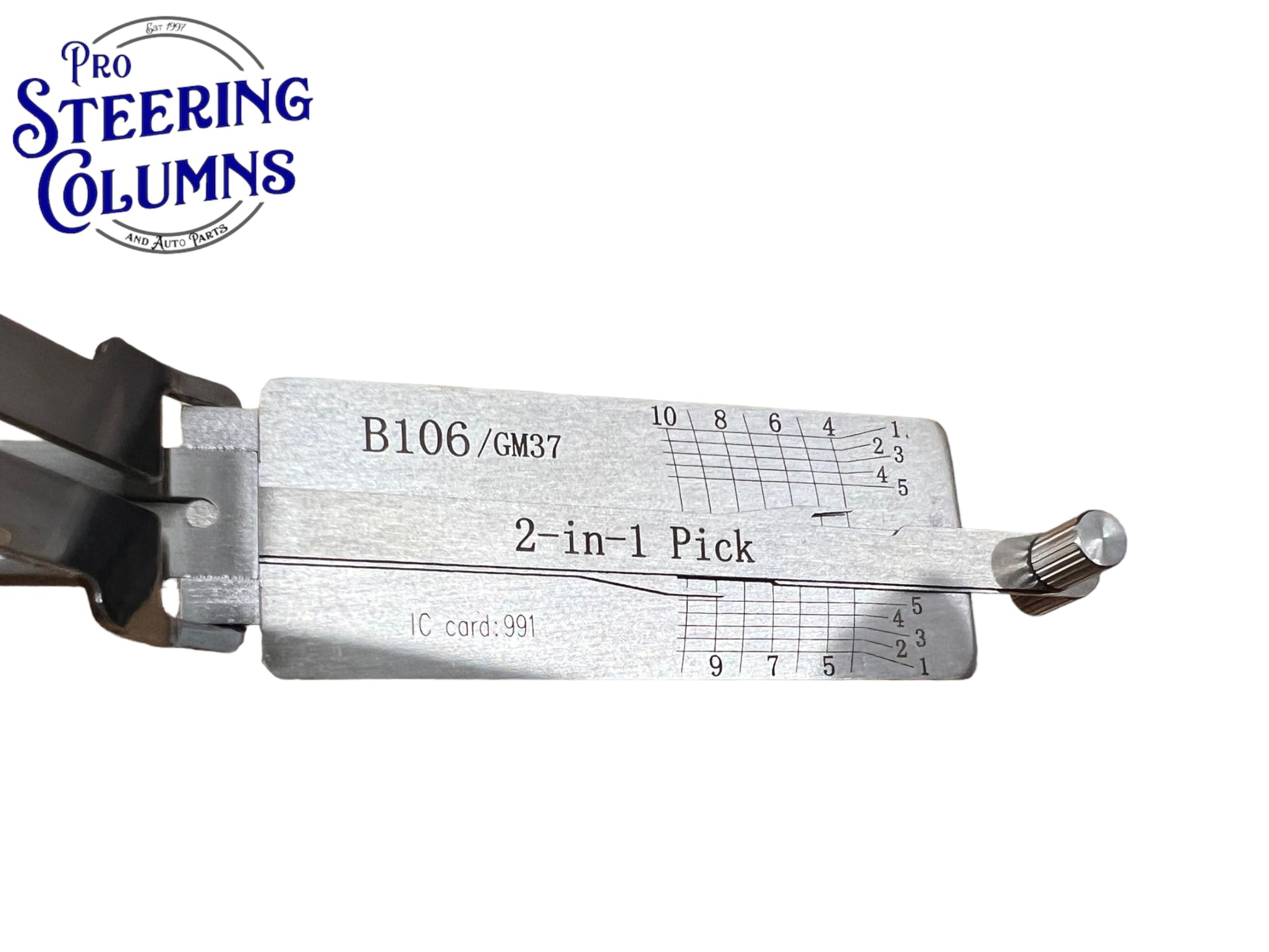 Original Lishi 2 in 1 GM37 B106 GM Non Warded Pick & Decoder Genuine New