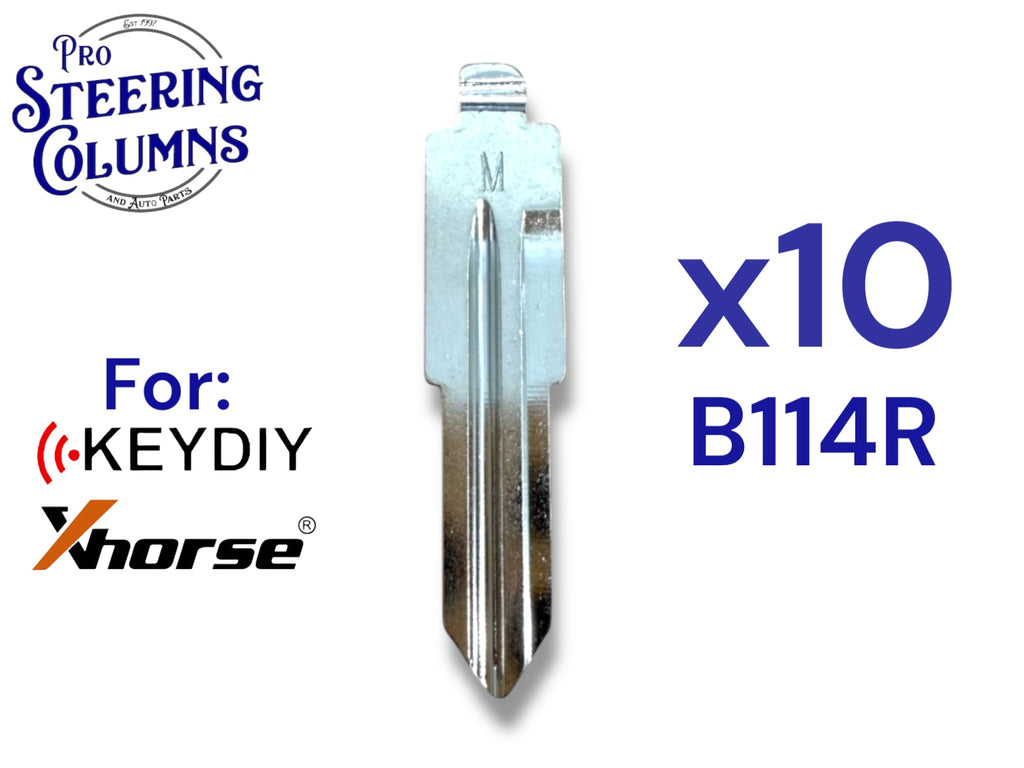 10x Xhorse Keydiy Universal Flip Key Remote Key Blades GM B114R / DWO5