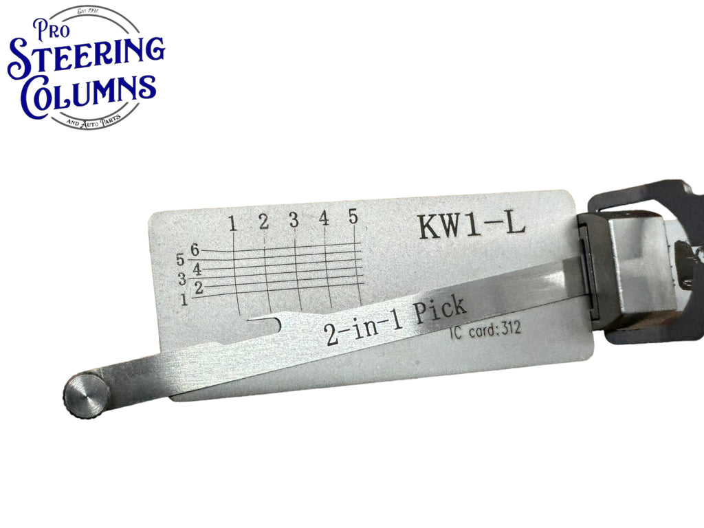 Original Lishi 2 in 1 KW1-L Kwikset 5-Pin Left Hand & Reverse Pick & Decoder Genuine New