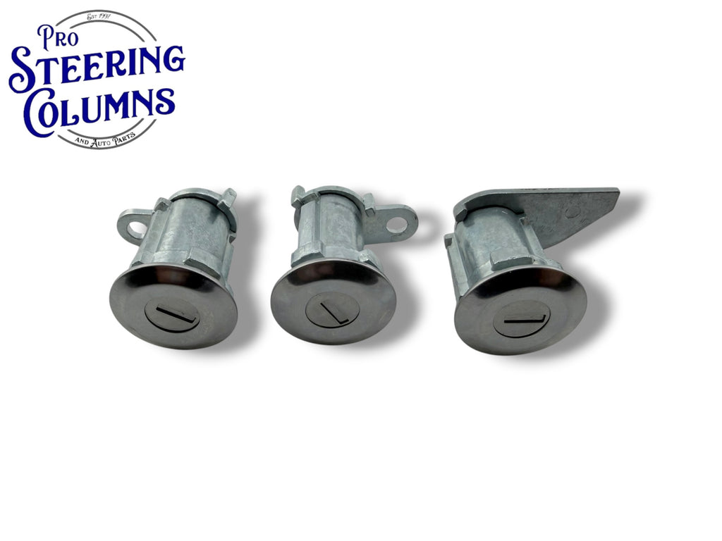 73-90 Jeep CJ5 CJ7 Wrangler Ignition Door & Tailgate Lock Cylinder Set (Keyed Alike)
