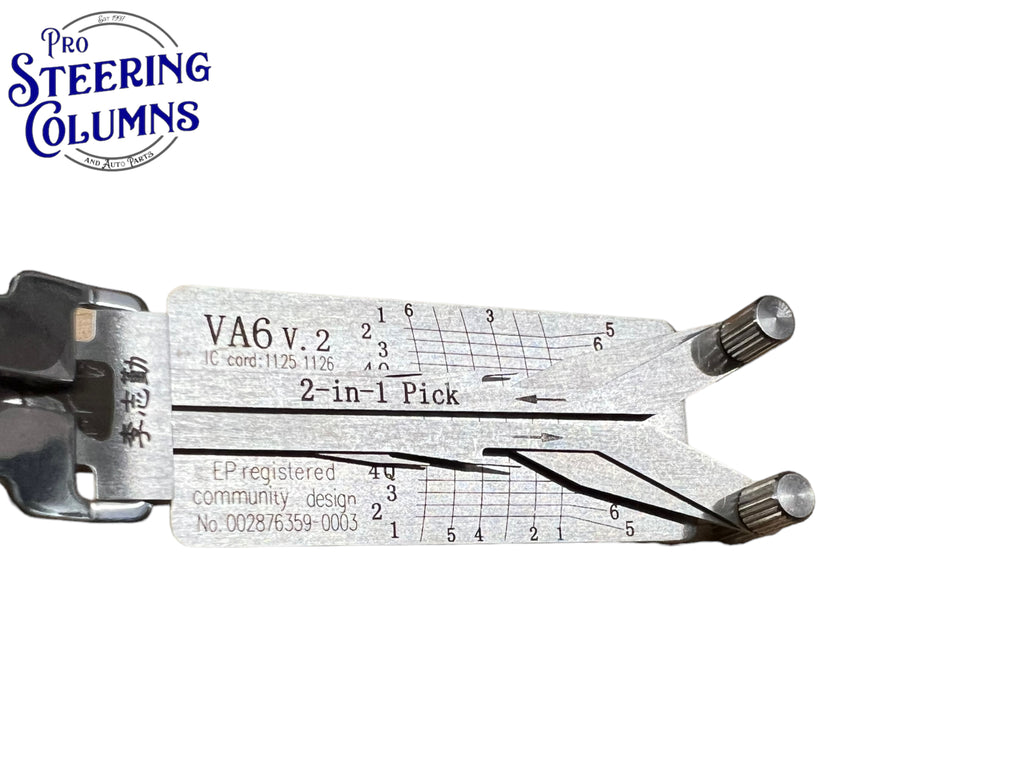 Original Lishi 2 in 1 VA6 Peugeot Smart Fortwo Pick & Decoder Genuine New