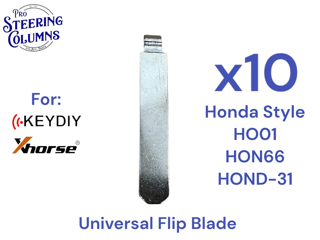 10x Xhorse Keydiy Universal Flip Key Remote Key Blades Honda HO01 HON66