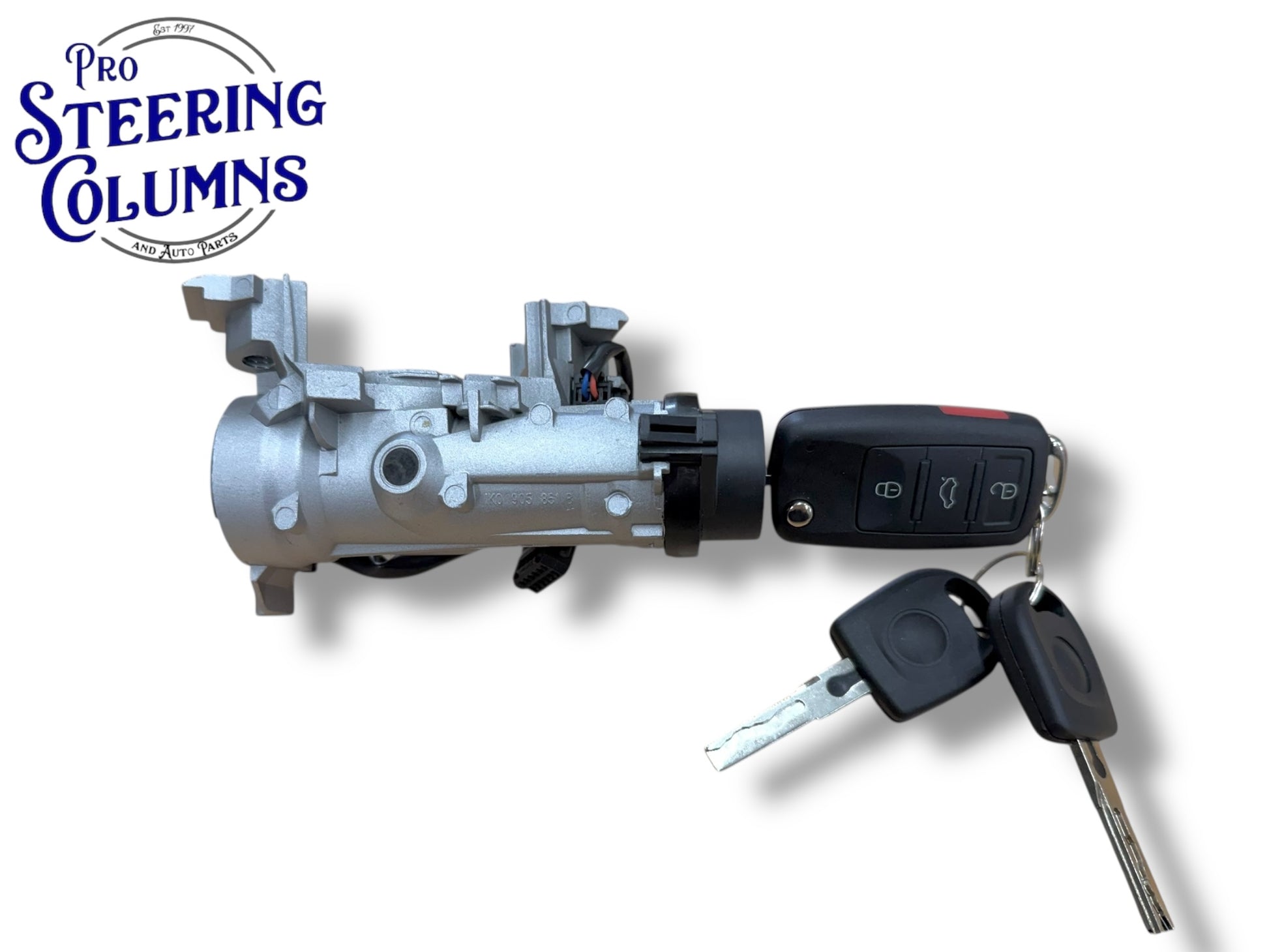 05-13 Audi VW Ignition Lock Assembly With Key Shells PN: 1K0905841