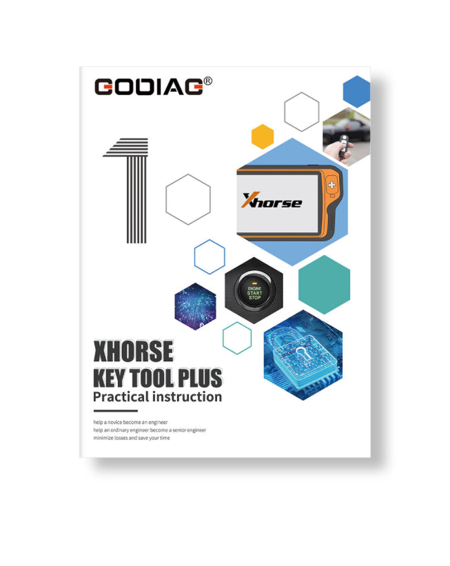 Godiag - Key Tool Plus Practical Instruction 1 & 2 Two Books for Locksmith and Vehicle Maintenance Engineer
